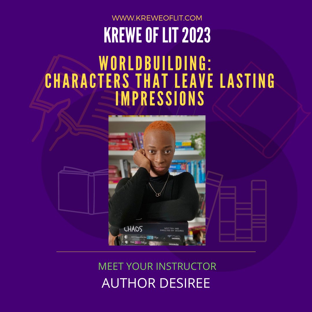 KreweofLit's tweet photo. The Krewe of Lit 2023 classes are now open for registration! 

Please remember that Setting the Scene has an attendance limit due to the interactive nature of the workshop. 

Please go to https://t.co/jsNcSpZ50t for ticket purchases! 

#WritingCommunity #KreweofLit2023 https://t.co/dvdsULyRsU