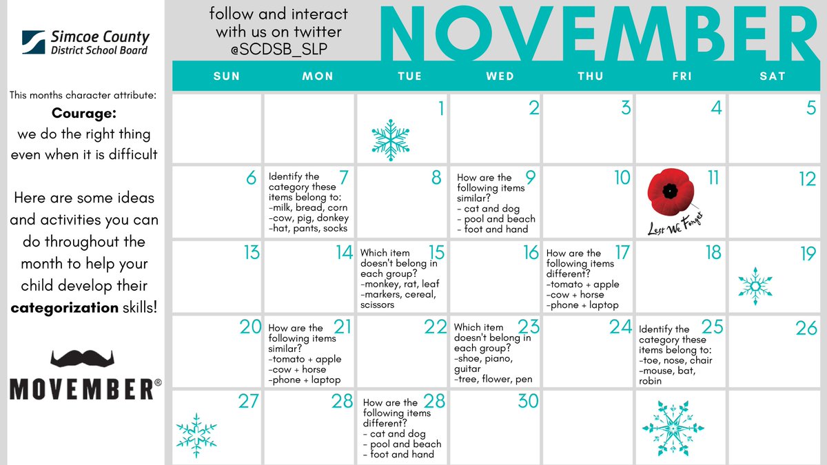 SCDSB_SLP's tweet image. Check out the November Speech and Language newsletter for ideas on supporting #language development #SLPtips #SCDSBSLP #SCDSBSLA