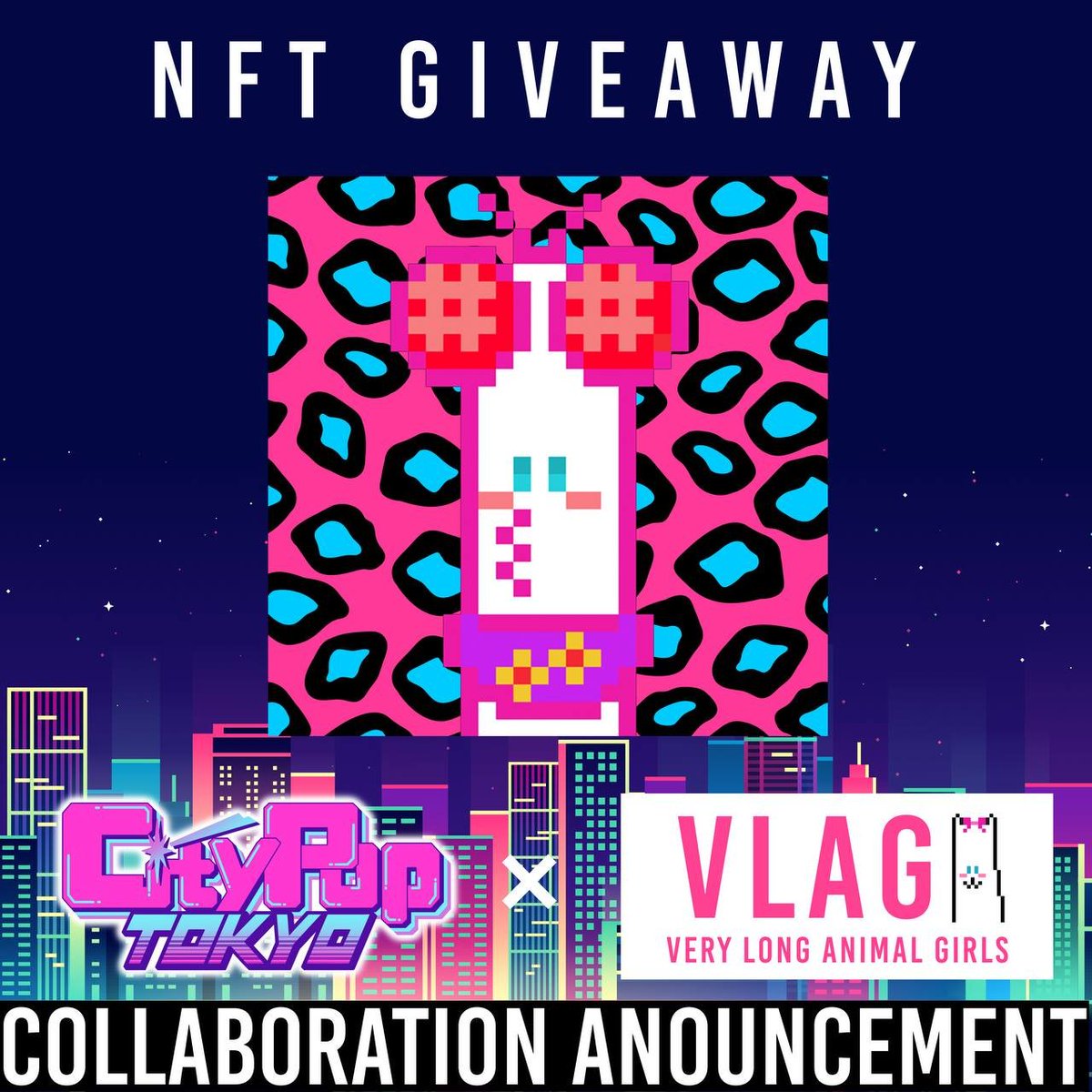 CityPopTokyoNFT's tweet photo. 👧Very Long Animal Girls x City Pop TOKYO✨

🎁To Celebrate 1x VLAG NFT (0.15 fp) Giveaway on this tweet

1⃣Like❤️ &amp; RT🔄
2⃣Follow @CityPopTokyoNFT @vlagirls @uuna__24 
3⃣Tag 3 Friends

48hrs #NFTGiveaway #CityPopTOKYO https://t.co/s7Zwdtc52x