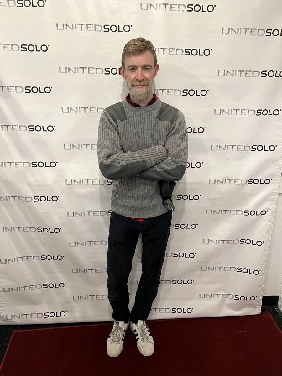 raoulbhaneja's tweet photo. What a night!!!

Thanks to all our friends who we shared #Hamletsolo with last night @unitedsolo @TheatreRowNYC (not all you pictured here but you know who you are) 

Nice to perform it again after 8 years! 

#HamletSolo 
#Hamlet 
#Shakespeare 
#UnitedSoloFestival https://t.co/tRjeNMOr9B