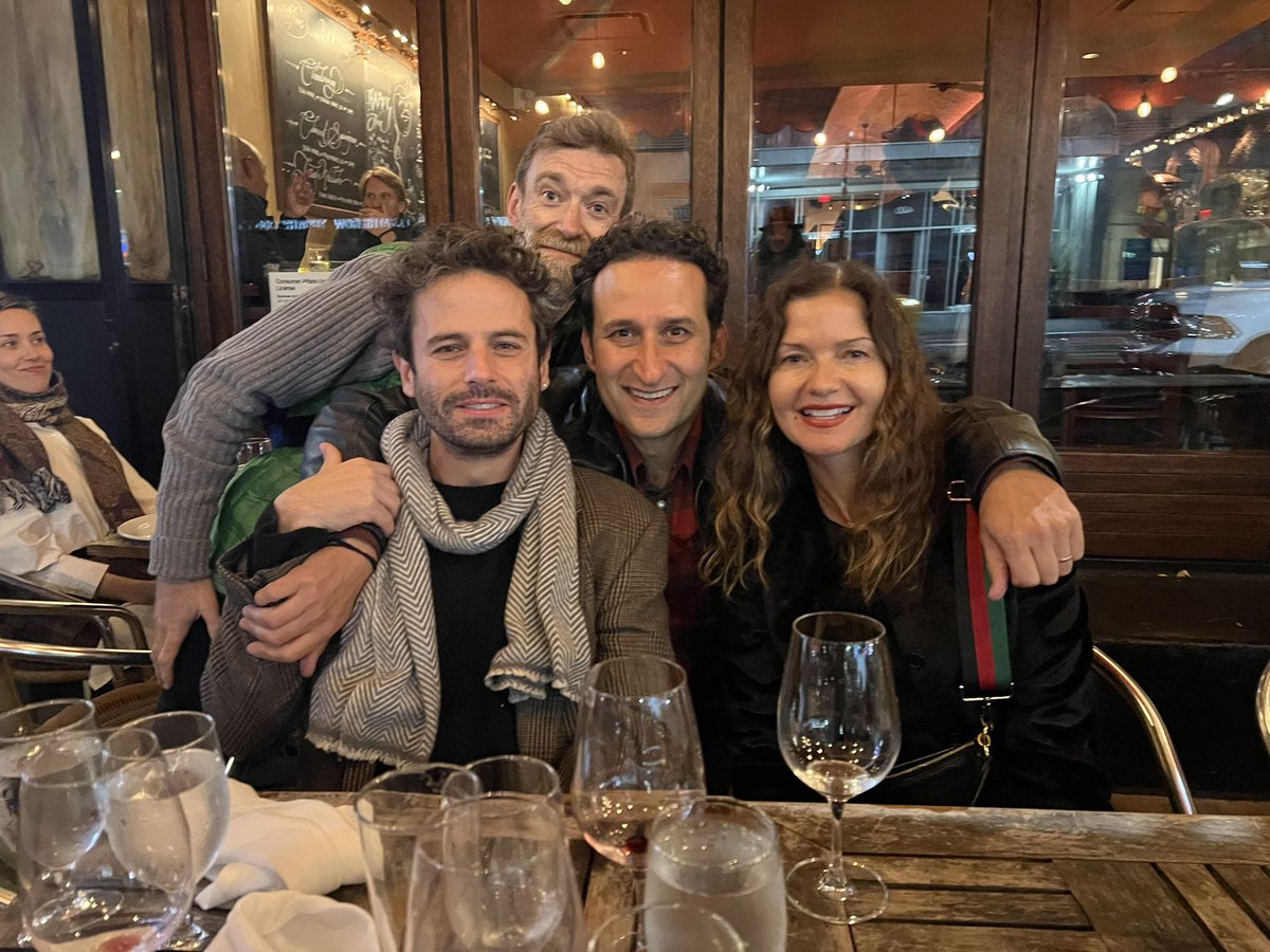 raoulbhaneja's tweet photo. What a night!!!

Thanks to all our friends who we shared #Hamletsolo with last night @unitedsolo @TheatreRowNYC (not all you pictured here but you know who you are) 

Nice to perform it again after 8 years! 

#HamletSolo 
#Hamlet 
#Shakespeare 
#UnitedSoloFestival https://t.co/tRjeNMOr9B