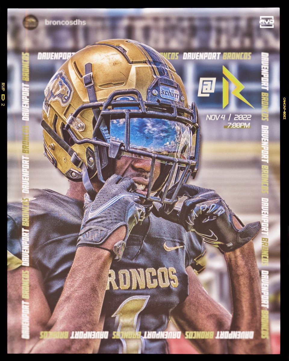 DavenportHSFB21's tweet photo. Gameday #BeatRidge https://t.co/U2QLSZUAmF