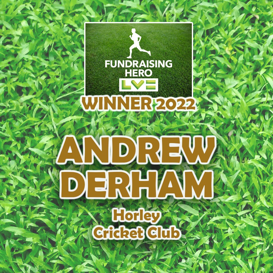 🏆 LV= Fundraising Hero: Andrew Derham | <a href="/horleycricket/">Horley Cricket Club</a> 🙌

"He really is our fundraising hero" 💬👏

🏅 @lv_cricket 🏅
