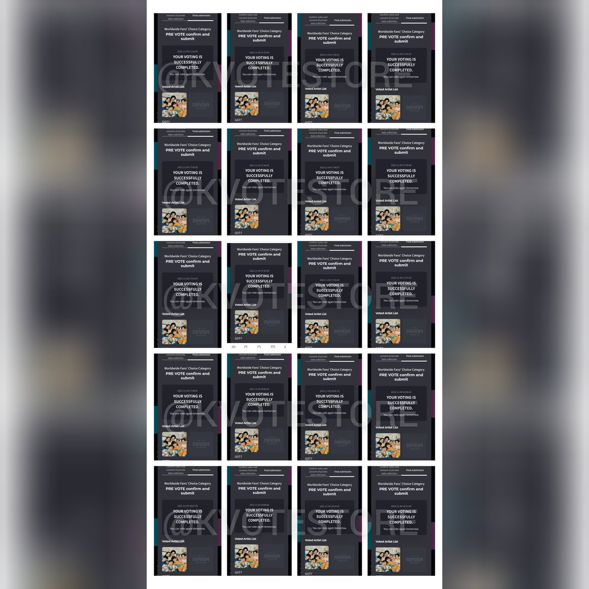 KPOP VOTE STORE tweet media