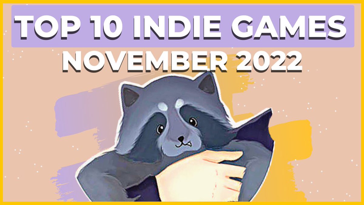 🎮Top 10 #IndieGames for November is OUT NOW! 🌟
These #Games entered the #GDWC2022 Comp &amp; Battled for a Monthly Ranking! 🏆
▶️ youtu.be/T7vr0YyhuAU

<a href="/AcesInTheDust/">DUV Studios</a> <a href="/WinterSpringGm/">WinterSpring Games</a> <a href="/polytelygames/">⚡️polytely games - The Crown's Shadow</a> <a href="/FornariGames/">Stefannofornari Games</a> <a href="/EldrumRPG/">Eldrum</a> <a href="/JacktusGreen/">Jacktus Green - Now on Steam!</a>
#indiegame #gamedev #gaming #indiegaming