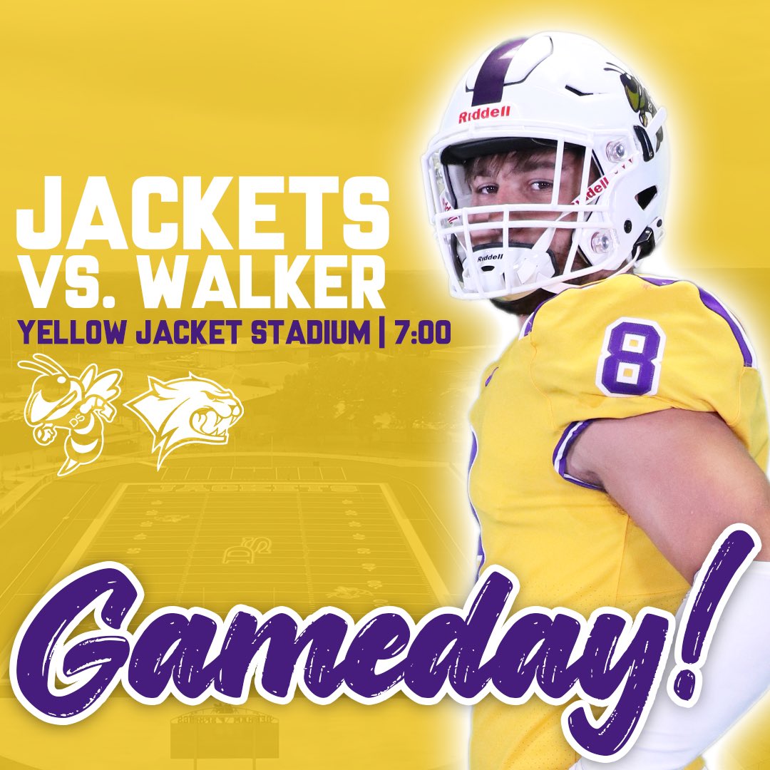 dsjacketstv's tweet photo. GET UP! IT’S FINALLY NEW STADIUM GAMEDAY!
Come out tonight for the very first game in the new Yellow Jacket Stadium and cheer on @denhamspringsFB to a huge win over Walker.
LET’S GO JACKETS! #BeatWalker https://t.co/h1jw0vGNOG