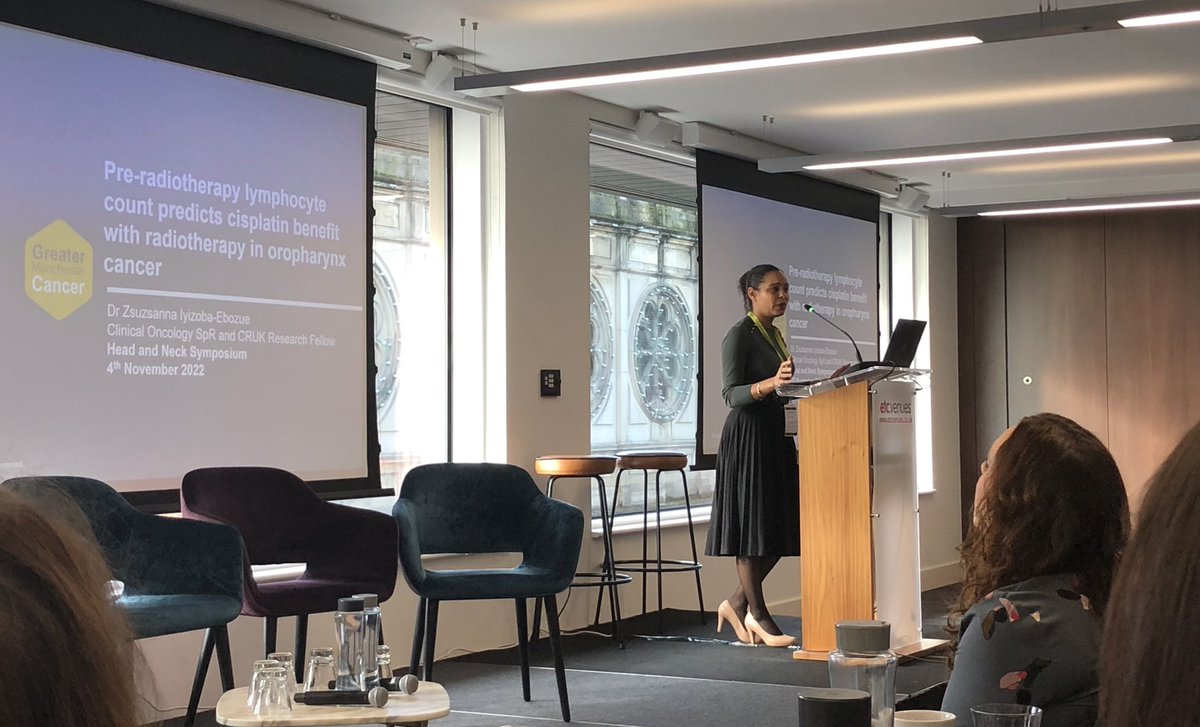 GM_Cancer's tweet photo. Pleased to welcome Prof Catherine West today, chairing session 2 which will explore radiotherapy including: 

- The influence of the immune landscape 
- Assessment of the older patient
- Hearing health in patients treated @KevinJMunro @dr_jm_price  @OfficialUoM  #GMCHeadandNeck22 https://t.co/XfDlFW8NKW