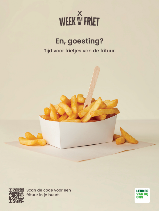 VLAM_be's tweet photo. Plan volgende week zeker een bezoekje aan de frituur! Tijdens deze 23e editie van de #WeekvandeFriet wordt ons culinair erfgoed in de kijker gezet. 

VLAM wil je laten stilstaan bij de smaak en beleving die zo uniek zijn aan de frietjes van de frituur.

https://t.co/oU6aTZI7ZL https://t.co/qRumuh8xVr