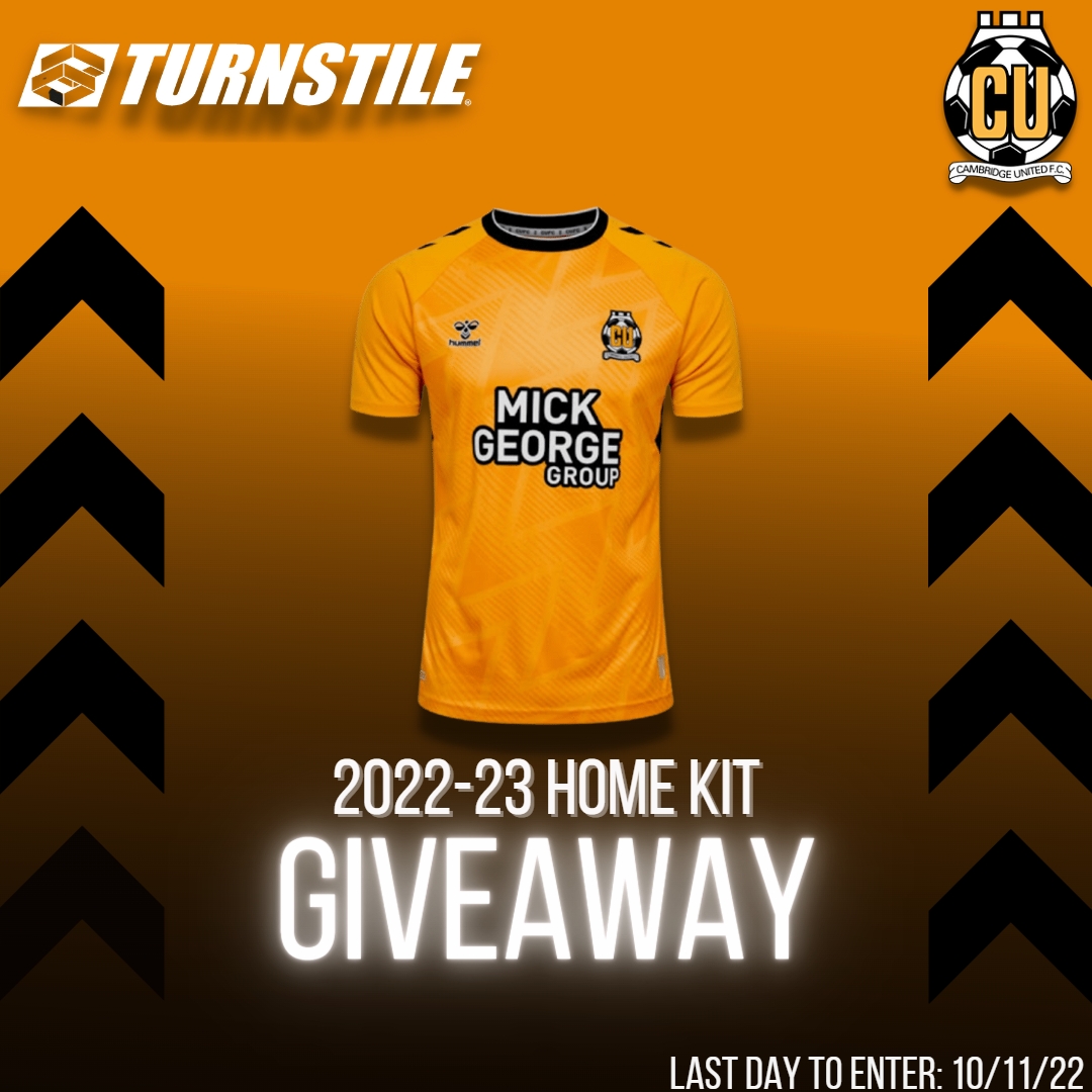 🔔@CambridgeUtdFC Official Home Kit Giveaway ‼️ To Enter ⏬ 💟 Like & Retweet this post 🤝 Follow @TurnstileStore 🔂 Tag 3 friends in the comments ⏳Entries close: 10/11/2022 ⌛️ #Cambridge #cufc #CamUTD #LeagueOne #FootballLeagueOne #football #Giveaway #Giveaways #FYP