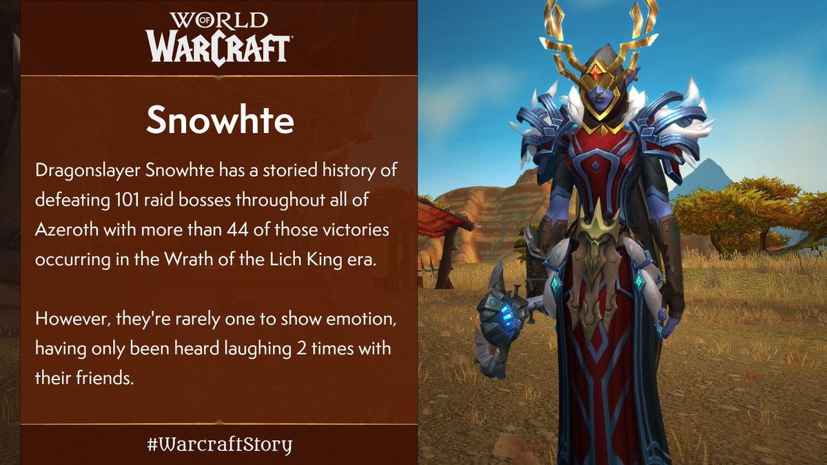 <a href="/snowhite30759/">Snowhite30759</a> Behold! Your #WarcraftStory.

Reply to this tweet with the same info for a new story.