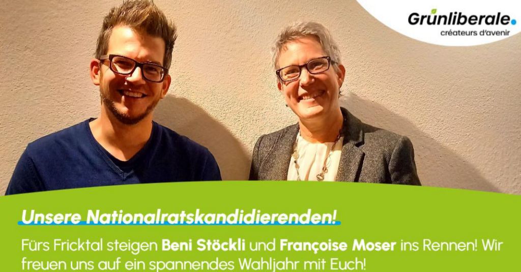 Dürfen wir vorstellen: unsere
Nationalratskandidierenden Beni Stöckli &amp; Fraçoise Moser
#wahljahr 🗳
