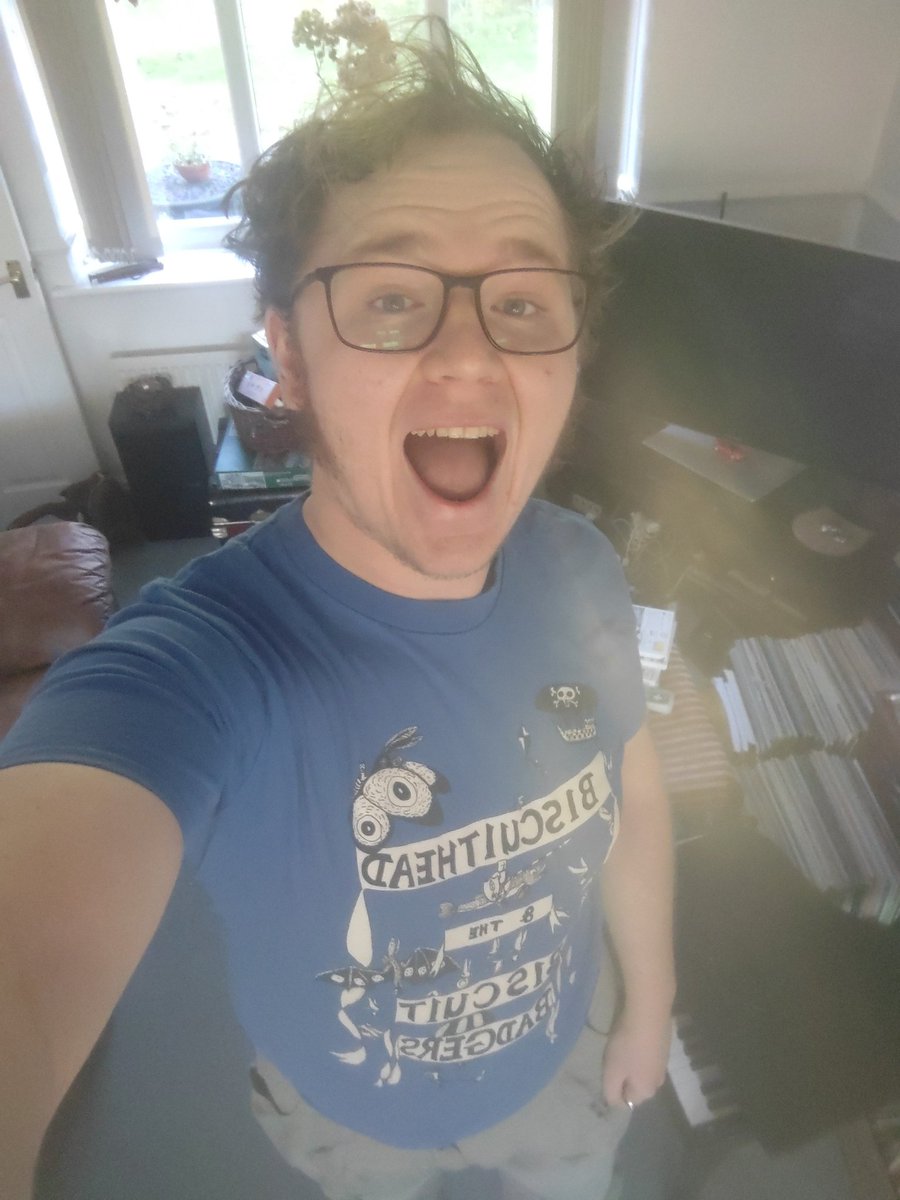 My #TShirtDay tee is the now sadly defunct Biscuithead and the Biscuit Badgers, but won't stop me from knowing all the words.