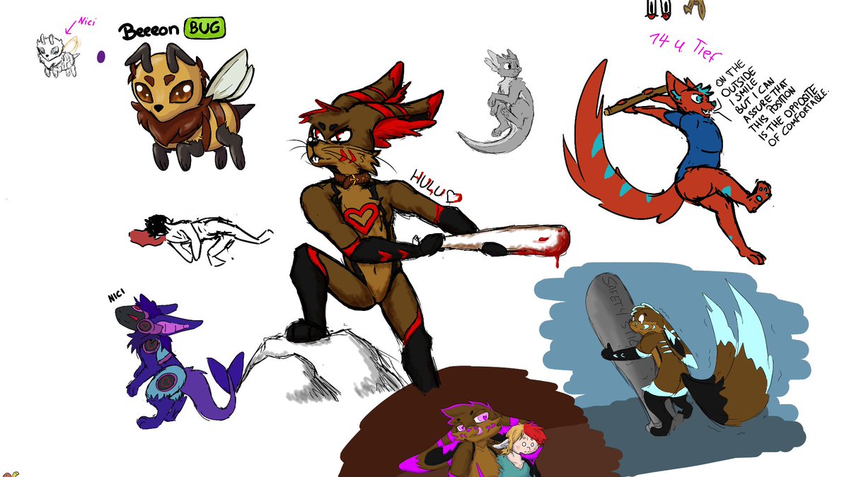 A few friends and me did some artz together in magmastudio. was very much fun :3