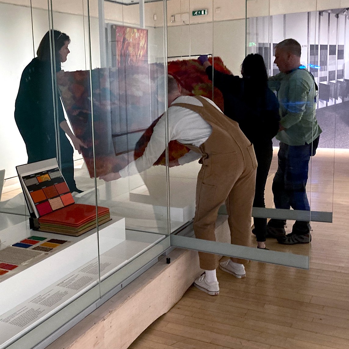 NtlMuseumsScot's tweet photo. Here's a sneak peek at the installation 🔍 of 'Bernat Klein: Design in Colour', opening Saturday 5 November.

The free exhibition explores the life and career of Bernat Klein, one of the 20th century's leading forces in modernist design.

Find out more: https://t.co/m61WxdRAI7 https://t.co/46yUENEcG3
