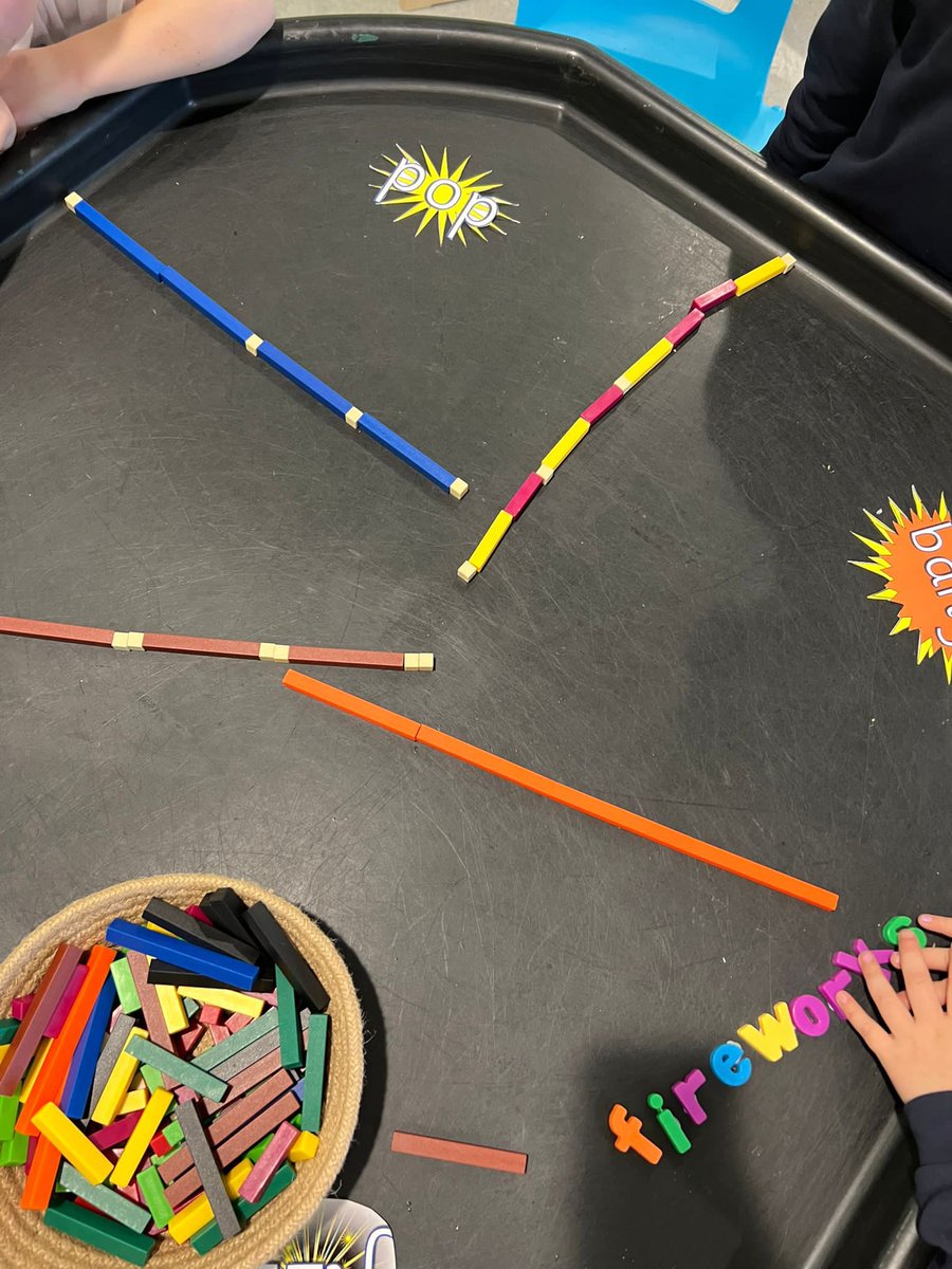 Calderwood_Pri's tweet photo. A firework problem solving challenge in Mull clan! 💥🌙🌟

Who can build the longest shooting firework using only 4 rods? 

SO much flexible thinking, so much problem solving and so much fun! 💫💥 #calderwoodcounts https://t.co/aQ7Ha8yYFY