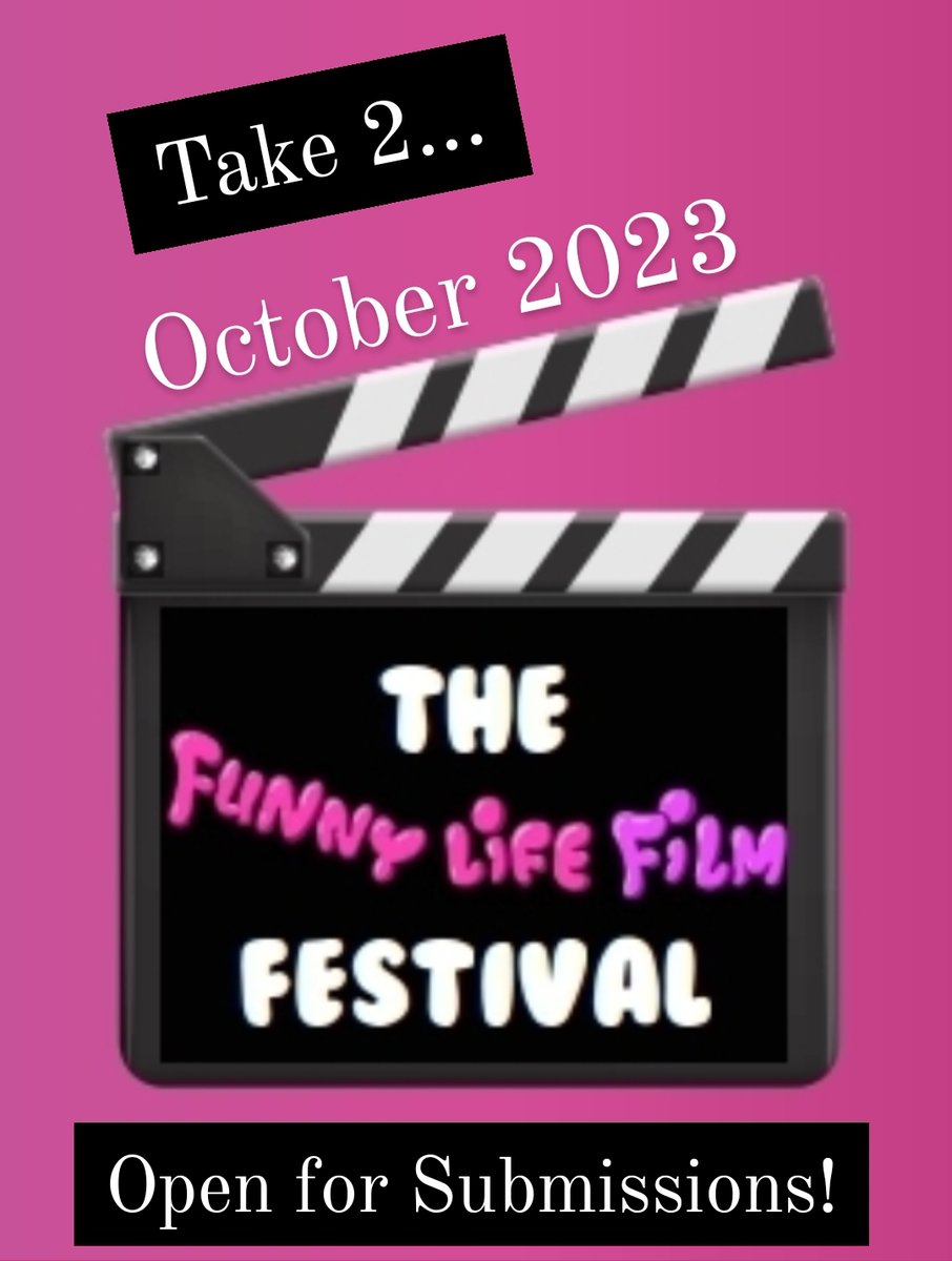 EXCITING NEWS! We're happy to announce that submissions for 2023's <a href="/FLFilmFestival/">The Funny Life Film Festival</a> are now open! So if you have a comedy film, head over to FilmFreeway to submit! instagram.com/thefunnylifefi…
 #SubmissionsOpen #Comedy #FilmFestival #ComedyFilms #Animation #ShortFilm #FeatureFilm #FLFF