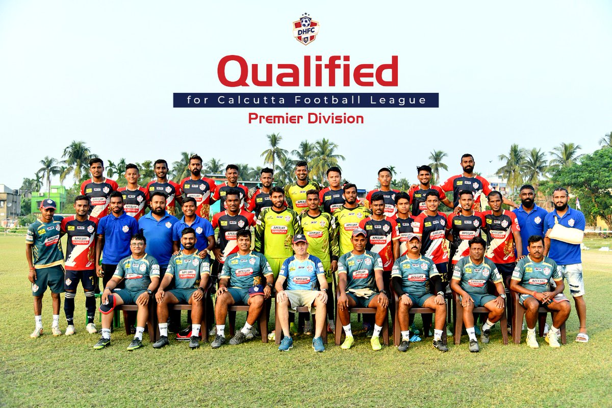 Excited and pumped that we have qualified for the Premier Division of the Calcutta Football League after our first season itself! 

Dumdaar Har Baar, Diamond Harbour. 

#DHFC #CalcuttaFootballLeague #qualified