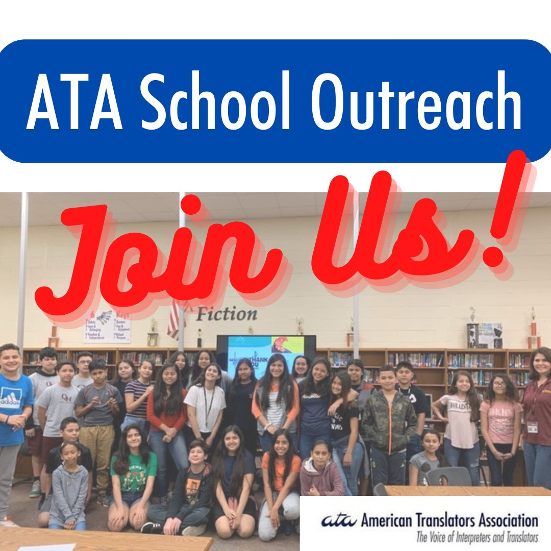 Anne V.B. Connor (@anbrec) on Twitter photo Following the lead of Maryeli Culbreth shown here in May 2019 with Quail Hollow Middle School students in Charlotte, North Carolina, why not schedule an #ATASchoolOutreach presentation today at your own local school? <a href="/atanet/">American Translators Association</a> #interpreter #translator Following the lead of Maryeli Culbreth shown here in May 2019 with Quail Hollow Middle School students in Charlotte, North Carolina, why not schedule an #ATASchoolOutreach presentation today at your own local school? <a href="/atanet/">American Translators Association</a> #interpreter #translator