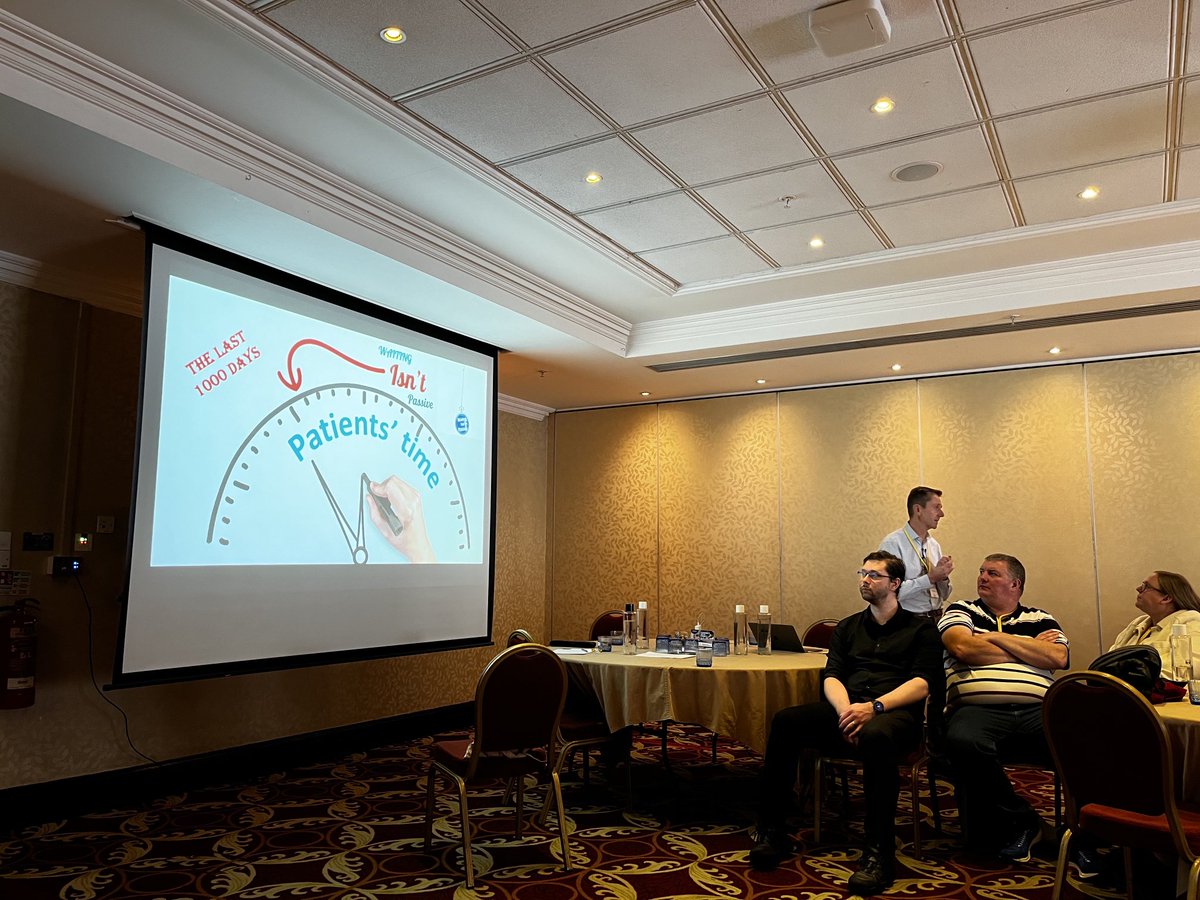 BrianwDolan's tweet photo. β¦@PeteGordon68β© of the fabulous β¦@ECISTNetworkβ© giving a powerful exposition on the importance of patient time. Lots of Aha moments with the resonance of Peteβs messages ππ
#ECC50 https://t.co/VXTjDxQBTi