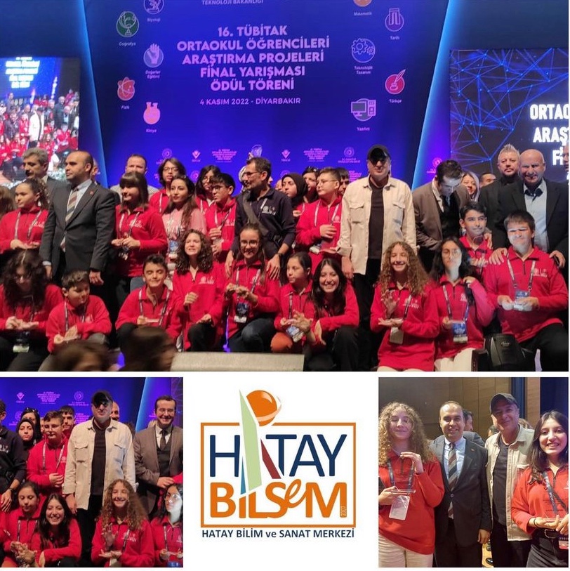 HatayBilsem's tweet photo. 16. TÜBİTAK Ortaokul Öğrencileri Araştırma Projeleri Yarışmasında Türkçe alanında Türkiye birincisi olan Mustafa Kemal KALKAN danışmanlığında Hena Su DUMAN ve Duru BİLGİL tarafından hazırlanan " Okumaya Engel Yok konulu çalışmaları için tebrik eder  başarılarının devamını dileriz https://t.co/RGAkbss5K4