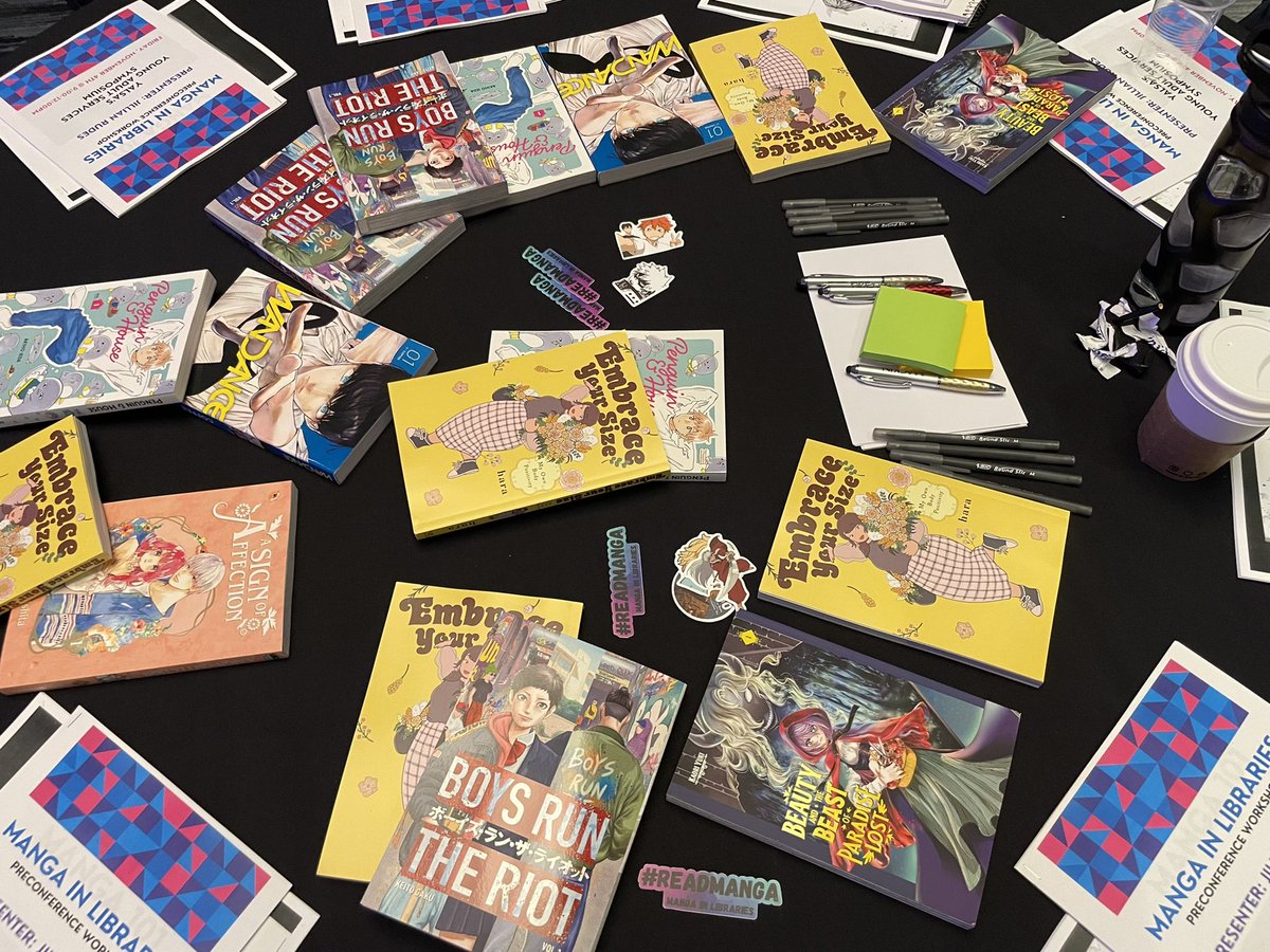 Ms. Blum is off at a manga conference today! Hopefully I’ll come back with some new series to explore! #yalsa22