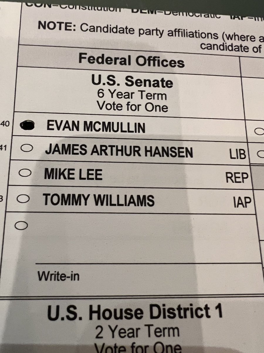 SteveSchmidtSES's tweet photo. Let’s do this Utah. ⁦@EvanMcMullin⁩ is an American hero and patriot.

⁦@MikeLeeforUtah⁩ broke the trust. He betrayed his faith. He betrayed his fathers legacy. He betrayed his country. 

He is a seditionist and vandal. 

⁦⁦⁦⁦@MittRomney⁩ ⁦ https://t.co/RtH2FHRvU2