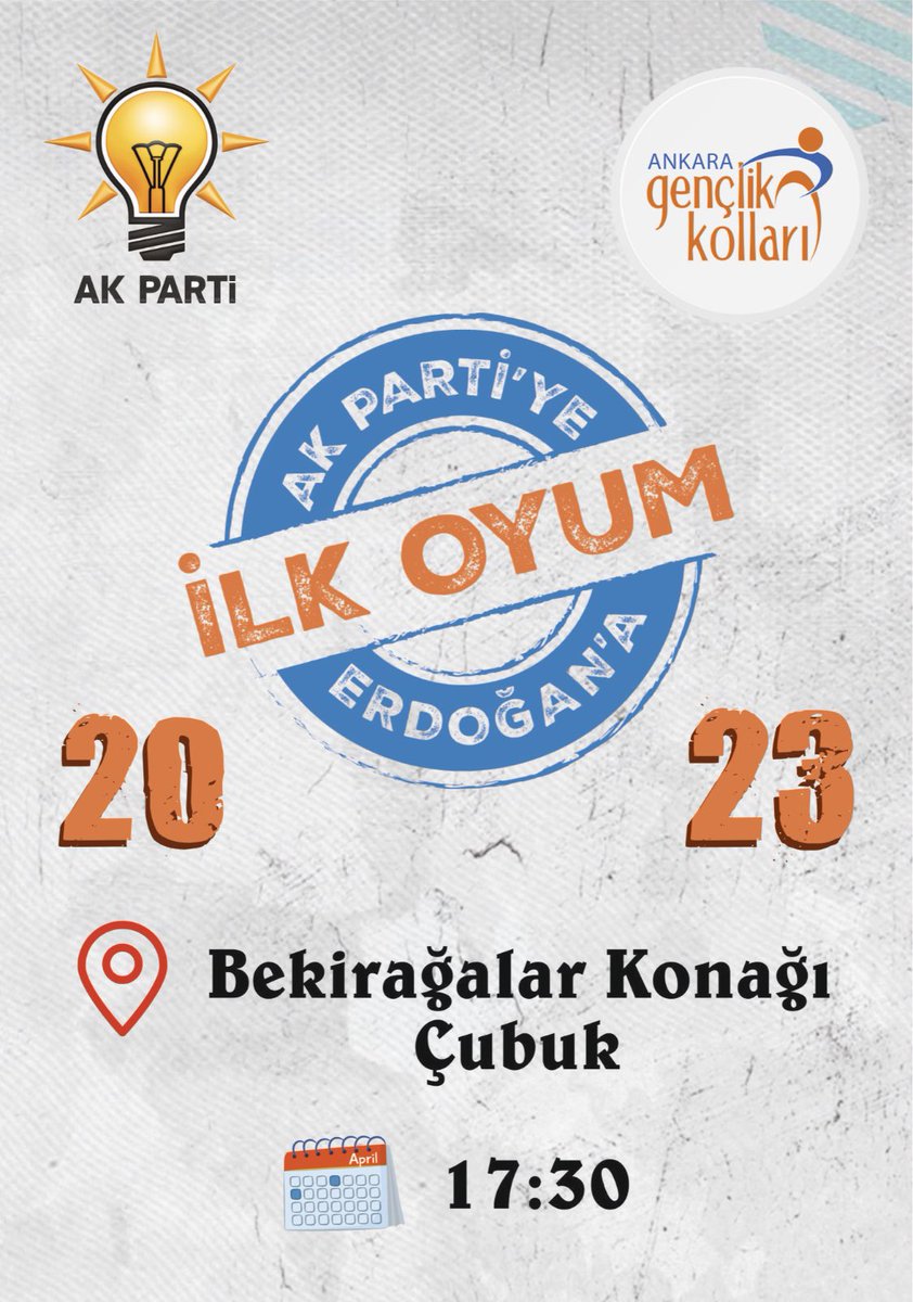 Ak Gençlik Çubuk (@akgenclikcubuk) on Twitter photo "İlk Oyum Erdoğan'a, İlk Oyum AK Parti'ye" diyen gençlerimizle bugün Çubuk’ta buluşuyoruz.Belediye Başkanımız Sn:<a href="/avbakidemirbas/">Av. Baki DEMİRBAŞ 🇹🇷</a> ve İlçe Başkanımız Sn:<a href="/erhan_kuscu/">Erhan Kuşcu 🇹🇷</a>’nun katılımlarıyla gerçekleştirceğimiz buluşmamıza tüm gençlerimiz davetlidir.
<a href="/efedemirhann/">Ülkü Efe Demirhan</a>
<a href="/yusufteceren06/">Yusuf TECEREN</a> "İlk Oyum Erdoğan'a, İlk Oyum AK Parti'ye" diyen gençlerimizle bugün Çubuk’ta buluşuyoruz.Belediye Başkanımız Sn:<a href="/avbakidemirbas/">Av. Baki DEMİRBAŞ 🇹🇷</a> ve İlçe Başkanımız Sn:<a href="/erhan_kuscu/">Erhan Kuşcu 🇹🇷</a>’nun katılımlarıyla gerçekleştirceğimiz buluşmamıza tüm gençlerimiz davetlidir.
<a href="/efedemirhann/">Ülkü Efe Demirhan</a>
<a href="/yusufteceren06/">Yusuf TECEREN</a>