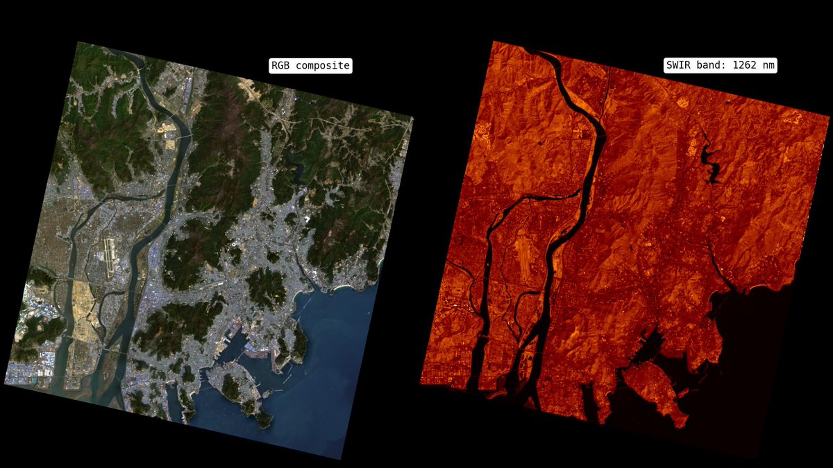 Questa acquisizione di PRISMA, effettuata nell'aprile 2021, copre l'area urbana di Busan, la seconda città più popolosa della Corea del Sud 

👉asi.it/2022/11/la-cit…
