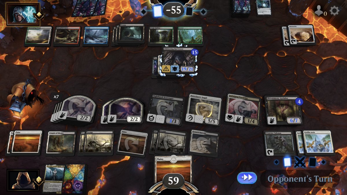 ISpaceCab's tweet photo. . @GLHFMagic Opponent had ‘Pact Weapon’ in play. Eventually lost game because didn’t draw removal, so frustrating 😭😂
#magicthegathering #Magic30 https://t.co/wMDlJmNqfX