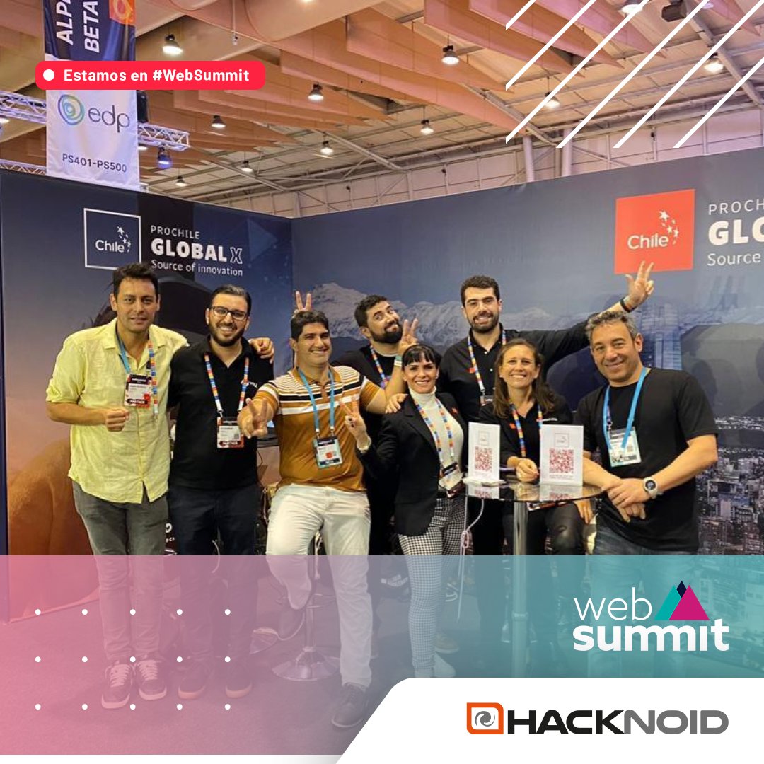 HacknoidWorld's tweet photo. Seguimos en la última jornada de Websummit.

Gracias a ProChile por todo el apoyo y permitirnos ser parte de las 10 empresas que representan a Chile en esta nueva edición.

📆 1 al 4 noviembre | Lisboa

#ProChile #WebSummit #networking #empresas #startups #cybersecurity https://t.co/Orvk1gtwM9