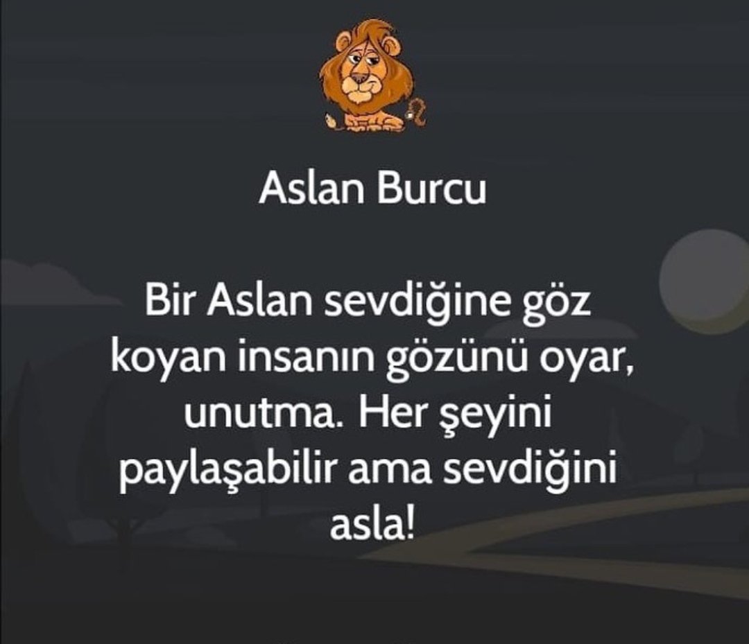 BusraTonka's tweet photo. Aslan olmak bunu gerektirir 😉 https://t.co/NmqkYPBezG
