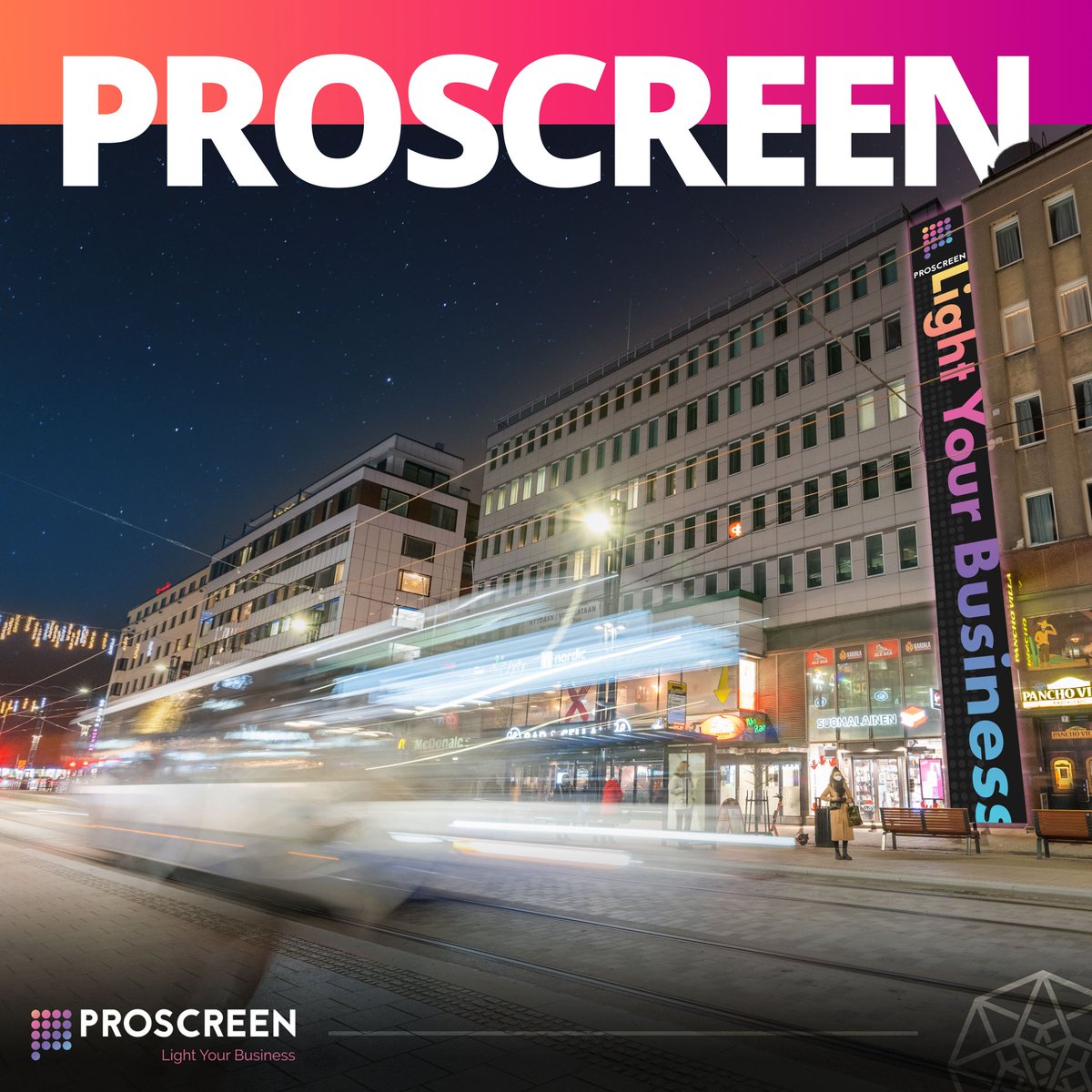 HYPERCELL 🤝 PROSCREEN

Renowned media owner and ad sales agency Proscreen is now utilizing Hypercell’s crowd stream solution at their newest high-profile location in the busiest street of Tampere 🚶

Read more:
linkedin.com/feed/update/ur…

#crowdstream #hypercell #outofhomemedia