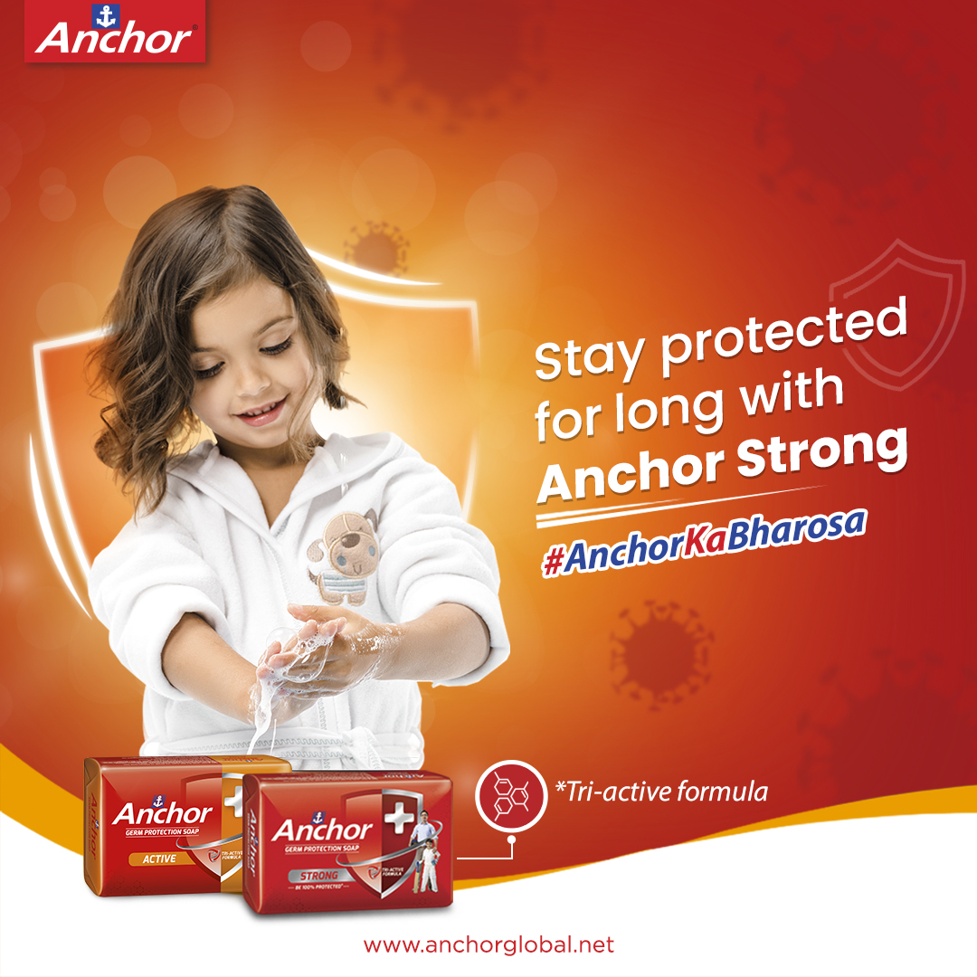 AnchorConsumer's tweet image. The shield of Anchor Strong protects you from every germ and bacteria. With Anchor Germ Protection Soap, make your family’s every bath healthy.

#AnchorGlobal #AnchorConsumerProduct #AnchorProtection #AnchorGermProtectionSoap #TriActiveFormula