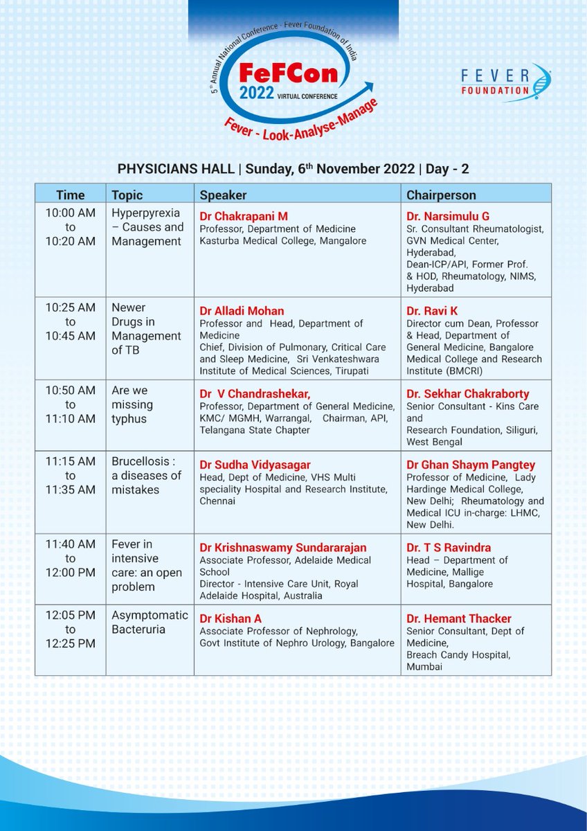 FeverFoundation's tweet image. Be a part of high-level discussions regarding #FeverManagement issues &amp;amp; their solutions with pertinent healthcare experts from all over the world. Which session are you most looking forward to? 

Register here: rxregistrations.com/FEFCON INT2022.

#FeFCon2022
#FeverFoundationOfIndia