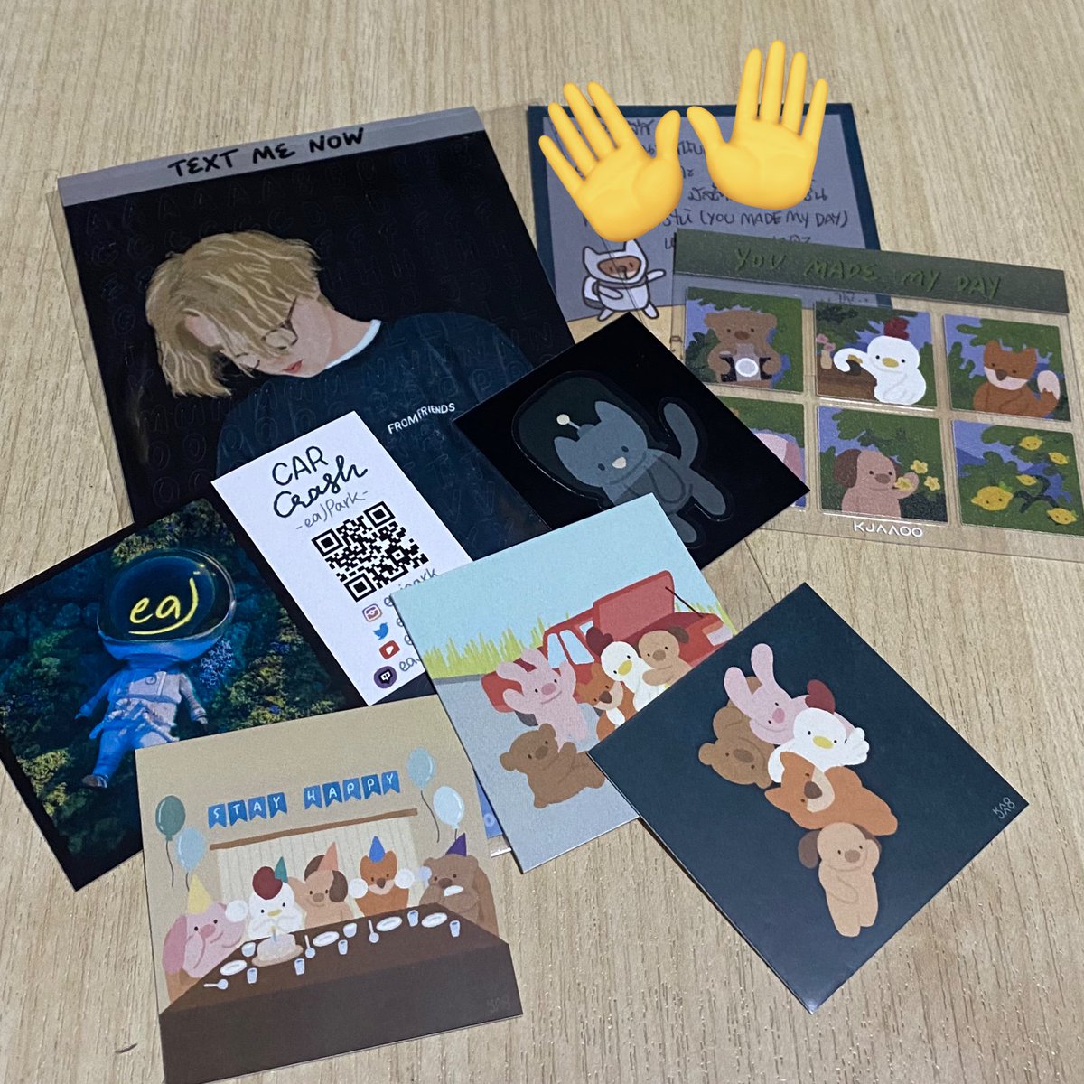 kimshin1n9's tweet photo. You made my day ตามชื่อสติ้กเก้อฝุดๆฮะ ฮื้ออ กลับบ้านมาละเจองี้หายเหนื่อยเลย🫠 #KJAAOOobjects https://t.co/eS64KMOepC