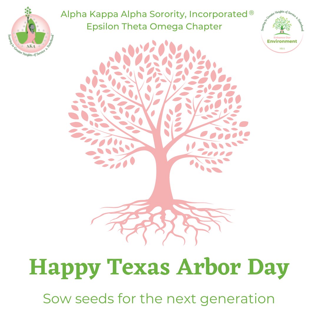 eto_aka's tweet photo. Texas Arbor Day celebrates planting and nurturing trees and all the ways they enrich our lives and stabilize our environment. This year we celebrate as we plant 25 trees in our Port Arthur community. Sow seeds for the next generation!#AKA1908 #EnhanceOurEnvironment #TexasArborDay https://t.co/VmUvEJsFEj