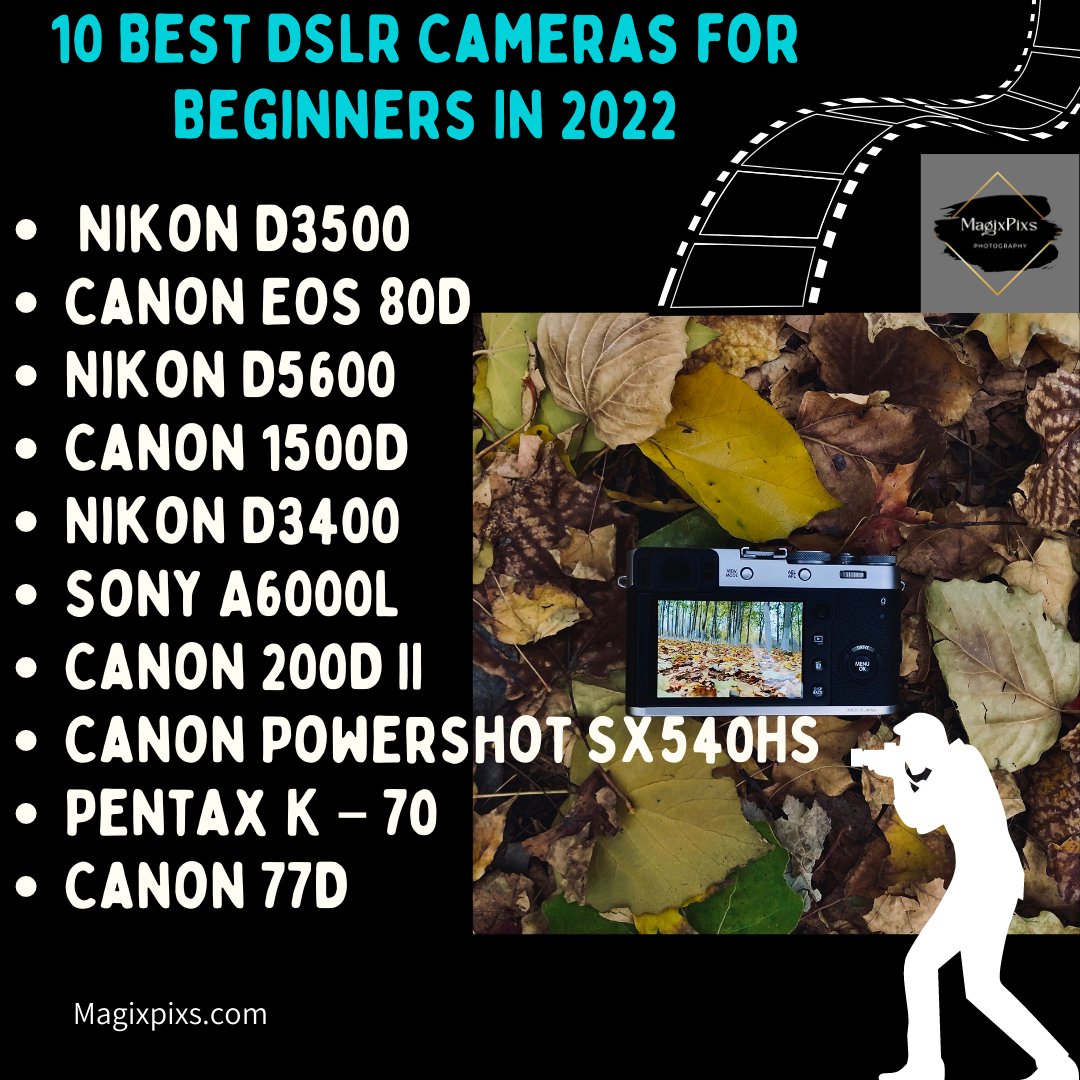 MagixPixs's tweet photo. 10 Best DSLR Cameras for beginners in 2022.
#magixpixs #infographydesign #cameralist #dslrcameras #dslrfansclub #beginers #câmeras #dslr #beginer #nikon #canon #sony #pentax #cameras #likeforlikes #followforfollowback #explore #instapost #instagram https://t.co/doRNuqJ4Lp