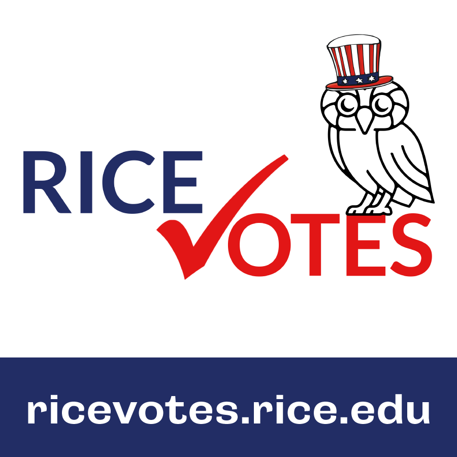 Today is the last day of early voting.

Election Day: 11/8 - if you are registered in Harris County you may vote in Sewall Hall at the Welcome Center on Election Day

Learn more about where to vote: library.rice.edu/features/rice-…