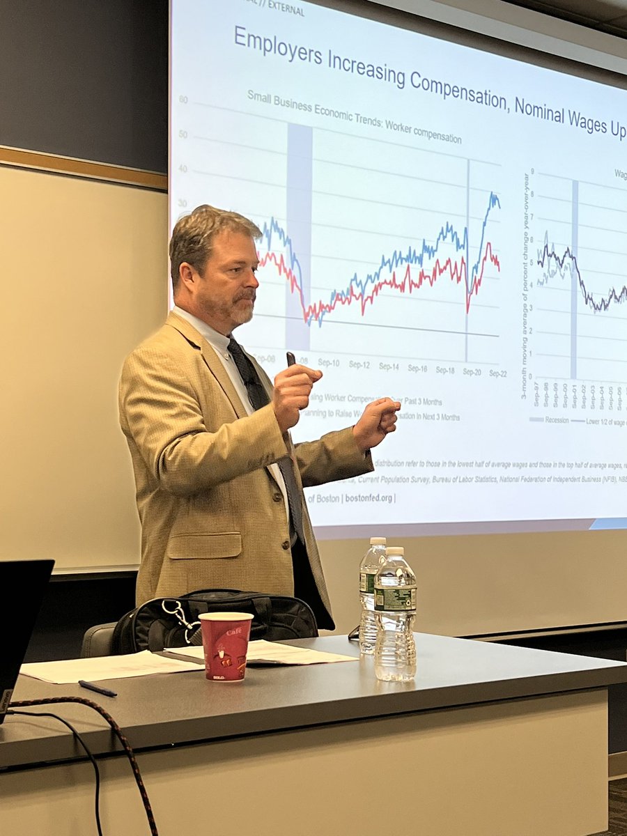 Jeffery Thompson of the <a href="/federalreserve/">Federal Reserve</a> speaks with <a href="/ConnecticutCPAs/">CT Society of CPAs</a> about “Recent Devopments in the New England Region Economy.”  He’s sharing interesting info regarding the region and our state. TY The Washington Trust Co. for sponsoring the event