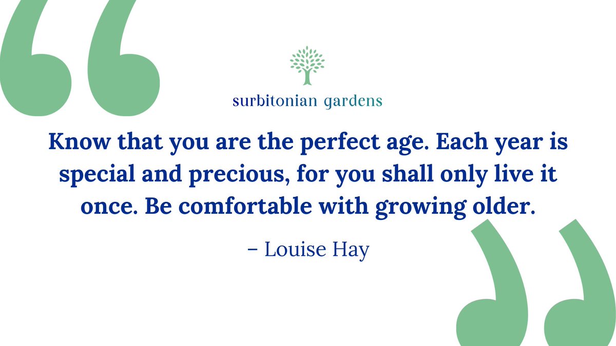SurbitonianGdns's tweet photo. Each and every one of our residents is special and precious to us!

#SurbitonianGardens #quoteoftheday #aging #growingold https://t.co/0J5Y1eBANR