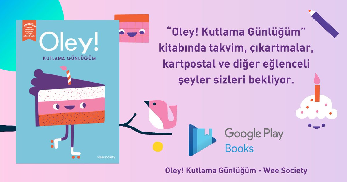 Oley kitabında her bir günü kutlamak için deneylerle el sanatlarından farklı maceralarla parti fikirlerine kadar yaratıcı yollar bulabilirsiniz! 🤗
Satın almak için: tinyurl.com/ycxn6k2n

 #onlinekitap #oleykutlamagünlüğüğüm