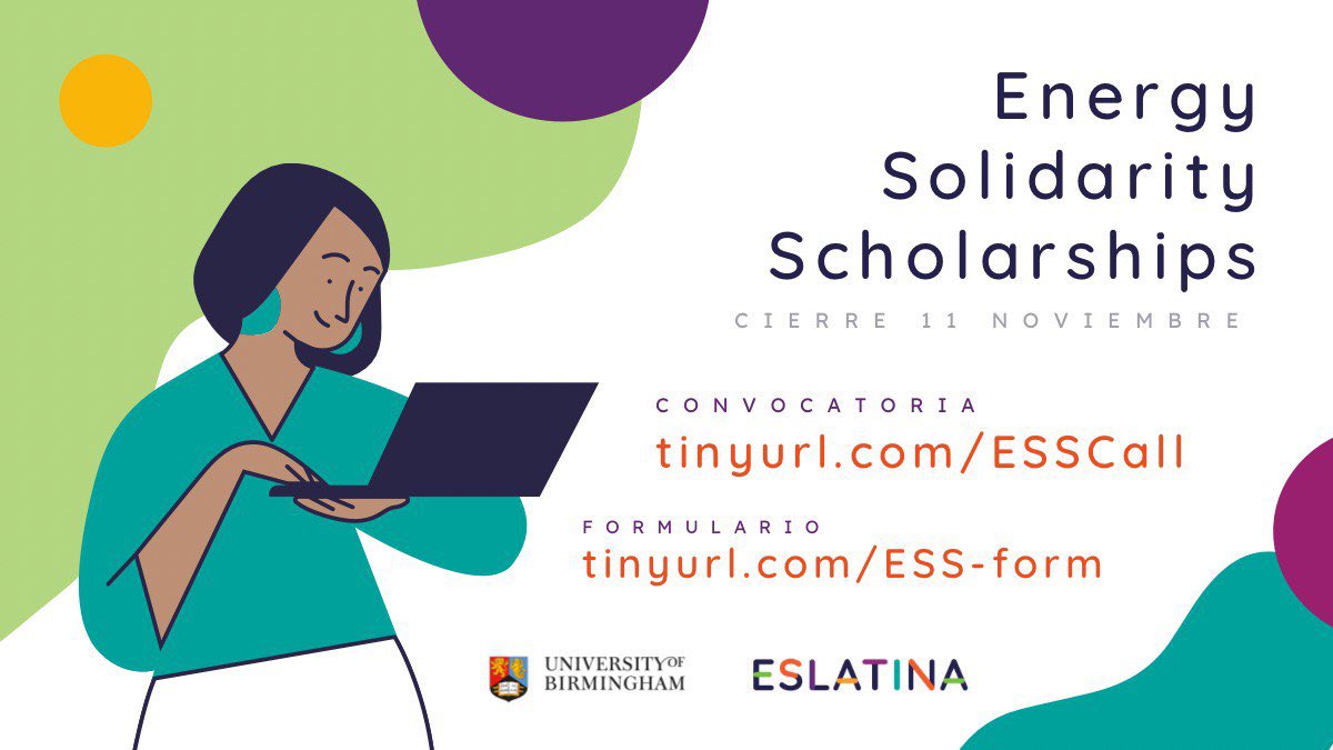 📣Falta una semana para el cierre de la convocatoria

¡Impulsemos la investigación sobre vulnerabilidad, resiliencia y pobreza energética en Latinoamérica y el Caribe! 

Términos de convocatoria tinyurl.com/ESSCall

Aplica aquí 👉 tinyurl.com/ESS-form