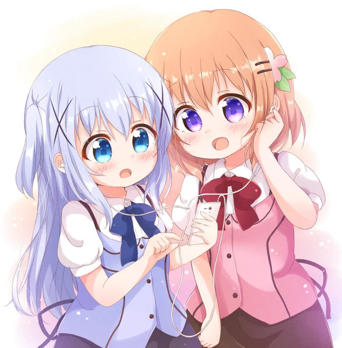 チノちゃん何聞いてるの?#いい推しの日 #gochiusa #ごちうさ 