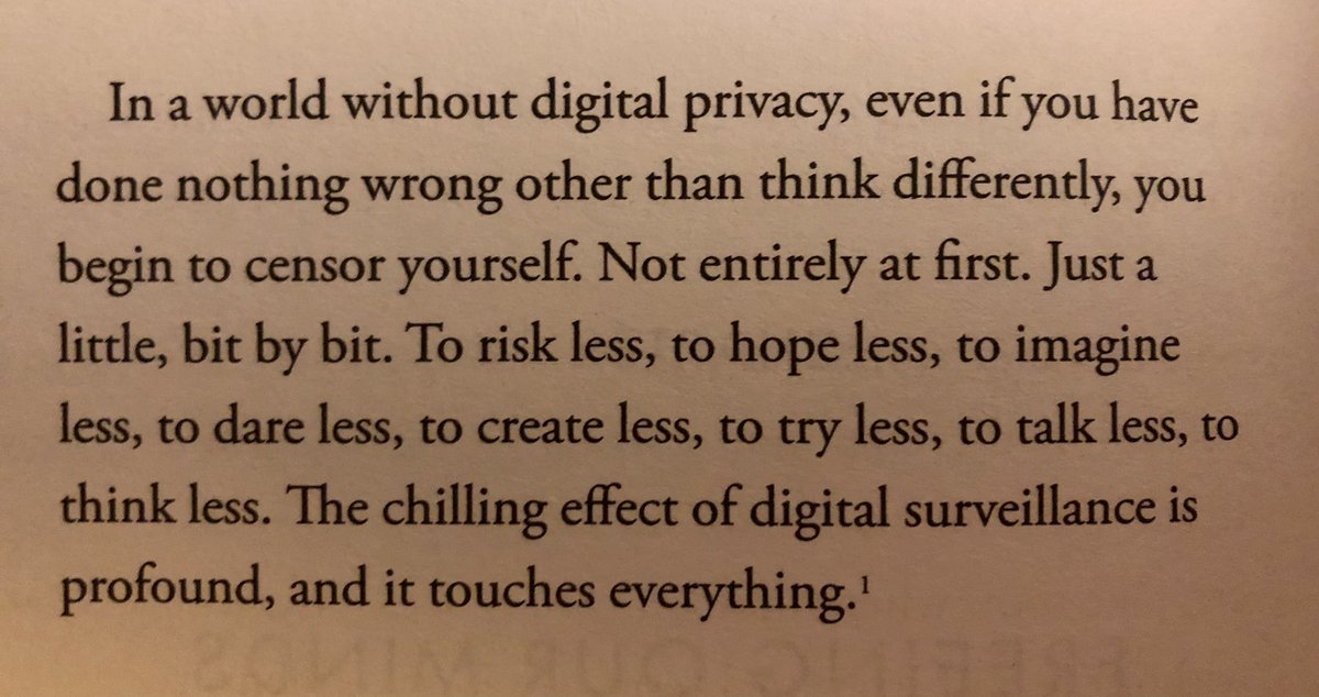 silkiecarlo's tweet photo. The chilling effect of digital surveillance is profound, and it touches everything. https://t.co/3M0zWq8MiR