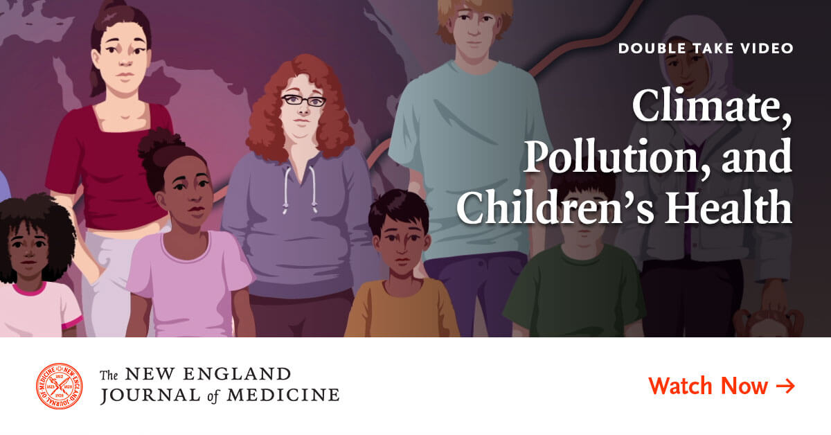 Physicians play an important role in caring for children and pregnant women affected by #ClimateChange. Watch Double Take video to learn how climate change is creating a long-lasting negative impact on children’s health and how to make a difference. nej.md/3sTr0VC