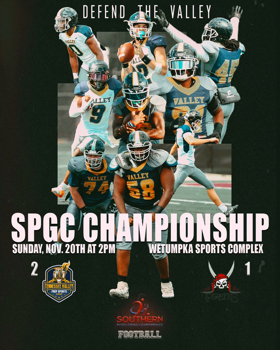 tvdefenders's tweet photo. Road to the ship...

📆 Sunday, November 20th
🆚 Fountain City Prep
⏰ 2PM CST
📍 Wetumpka Sports Complex

#DefendTheValley #ThisIsWhyWePrep https://t.co/ik1v6vQu9B