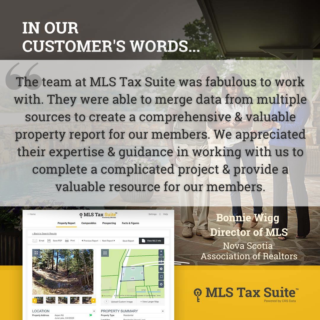 crs_data's tweet photo. Our customers are our number-one priority. Big thank you to Bonnie Wigg for her positive feedback and to the members of the Nova Scotia Association of Realtors who have shared their positive experiences with us!
#realtors #mlstaxsuite #crsdata #realtorlife https://t.co/sZX0LhVnKM