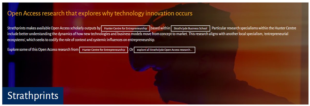 StrathclydeOA's tweet photo. And whooosh, we are into November!! #Strathprints highlights the #OpenAccess research by @strathhunter this month. Dive in directly here: https://t.co/ohnbpq75gL #Entrepreneurship #innovation #business @StrathHCE https://t.co/byisZiPQ6q