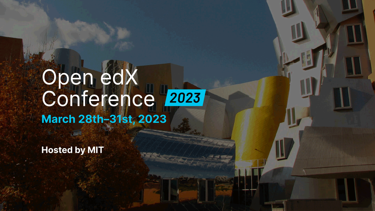 OpenEdX's tweet photo. Don't miss your chance to submit a talk proposal for the upcoming Open edX Conference 2023, hosted at MIT: https://t.co/2Sh2F766Z8
#openedx #opensource #elearning #software #edtech #conference https://t.co/X28aAvZdZA