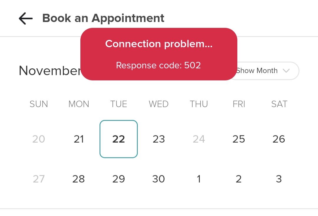 elkid01's tweet photo. Hey @BooksyApp, any clue why this is happening?? I've had the same error message for over a week now. https://t.co/GdXH9JAoOL